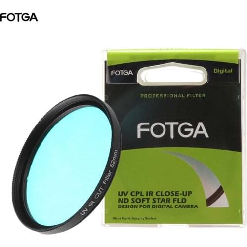 FOTGA Optical Glass UV-IR CUT Filter 52mm 58mm Infrared Pass X-Ray IR UV Filter for DSLR Nikon Canon Camera