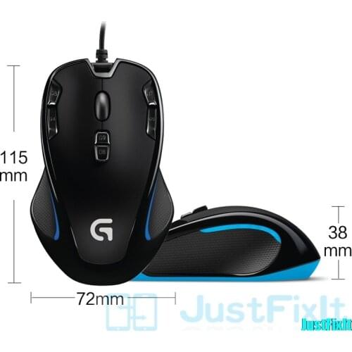 Logitech G300s Original Ergonomic Wired Optical Computer Games Mouse Gaming Mouse 2500DPI