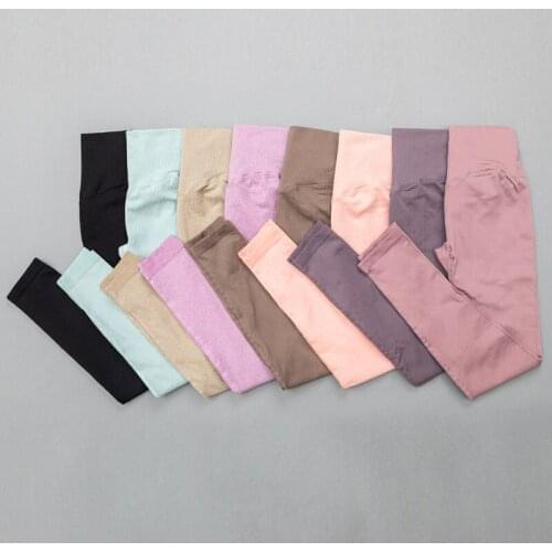 Main Import Commodities Womens Important Seamless Yoga Pants High Waist Tights Sexy Enhanced Gym Tight Elastic Running