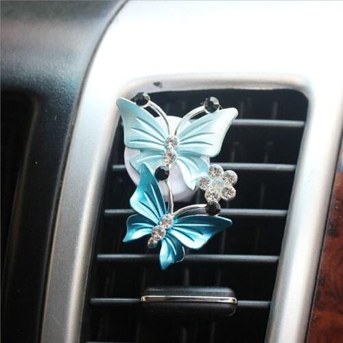 Air Freshener Fragrance Butterfly Air Conditioner Outlet Clip Car Perfume Auto Accessories Natural Smell Decoration Car-styling