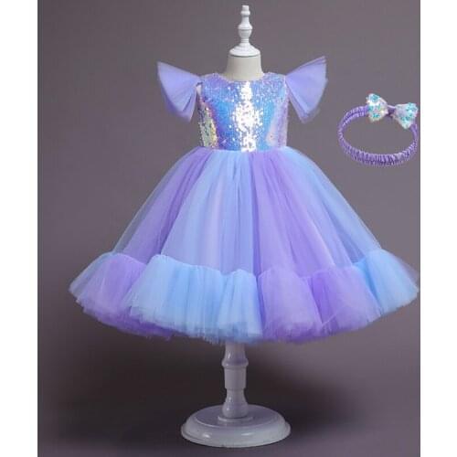 Dress for Girl Cosplay Snow Queen Princess Costume Kids Halloween Clothes Children Birthday Party Clothing Clothes New
