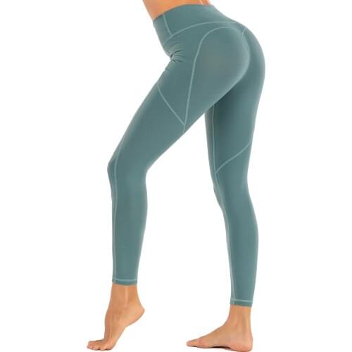 Sexy Women Yoga Pants with Pockets High Waist Gym Workout Compression Leggings Fitness Running Sport Trousers