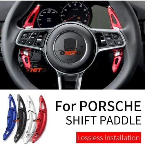 Car Styling Steer-Wheel Extend Shift Paddle Auto Accessory red/blue/black/sivlery Aluminum Alloy Fit For 718 911 918