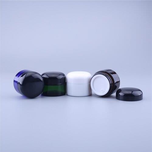 Glass Refillable Ointment Bottles Empty Cosmetic Jar Pot Eye Shadow Face Cream Container 30g 100pcs/lot