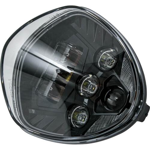 LED Headlight 6500k Black Motorcycle For VICTORY CROSS COUNTRY For KINGPIN VEGAS HAMMER 2007 2008 2009 2010 2011 2012 -2015