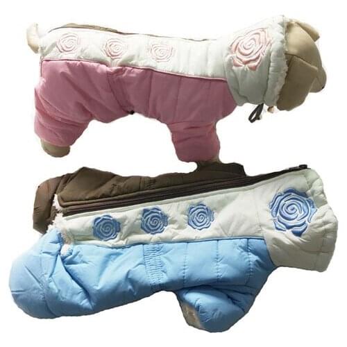 Super Warm Small Dog Clothes Winter Coat Jacket Puppy Outfits Pets Clothing suit for cold weather in russia or Nordic