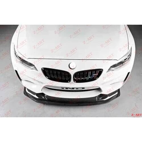 Z-ART GTS carbon fiber front spoiler for BMW M2 2015-2019 carbon fiber front lip for F87 M2 carbon fiber front chin aerodynamic