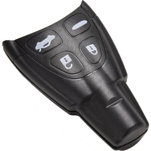 1PC 4 Button Smartkey Plus Pad Remote Key Shell Cases Fob uncut blade For SAAB 93 95 9-3 9-5 WF
