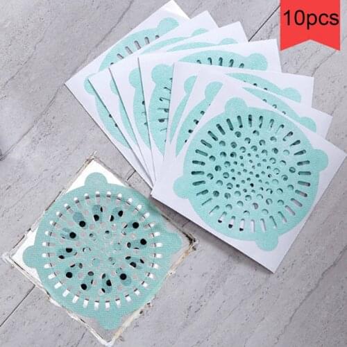 10pcs Floor Drain Cover Plug water filter Hair Catcher Strainer Bathroom One-time Hair Anti-blocking Floor Drain Pool Filter