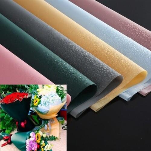 10pc Waterproof Fog Facial Flower Wrapping Paper Tissue Korean Flowers Gifts Packing Flower Bouquet Wedding Decor Tissue 60*60cm