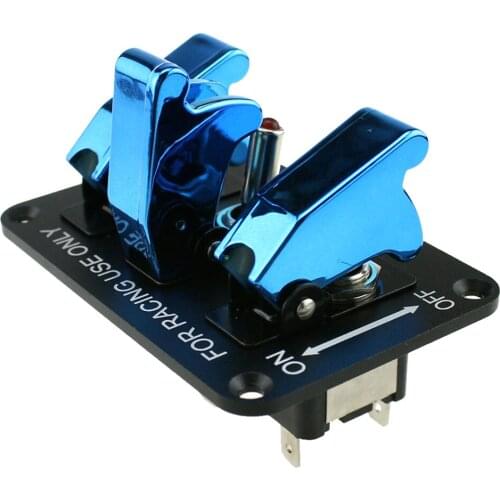 12V Universal Waterproof Racing Car 3 Rockers Switch Panel Ignition Toggle