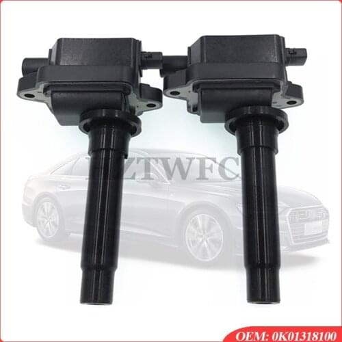 2PCS Lgnition Coil 0K01318100 8530292 8010536 OK01318100 5C1186 88921371 For KIA SPORTAGE (K00) 2.0 i Auto Parts Free Shipping