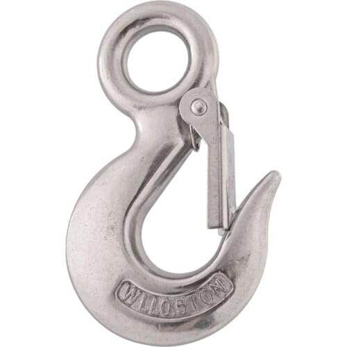 304 Stainless Steel American Type Marine Heavy Duty Trigger Round Eye Lifting Snap Hook 0.5T Working Load Limit