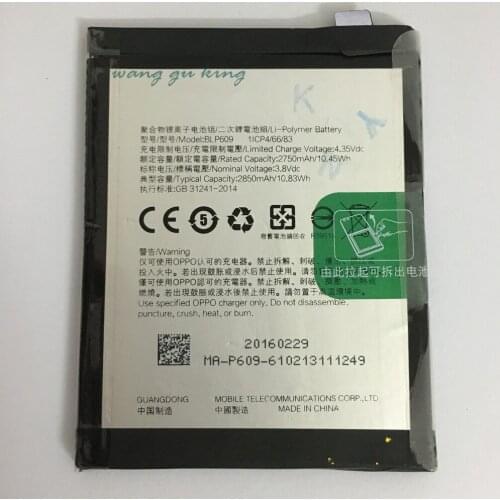 Battery For OPPO R9 R9M R9MT BLP609 3.8V 2750mAh battery Replacement Battery Batterie Bateria