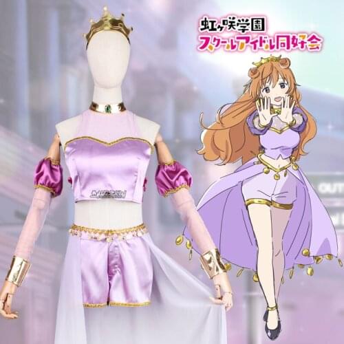 Anime Lovelive Konoe Kanata 3rd Live Festival Lovely Dress Uniform Cosplay Costume Halloween Party Outfit For Women NEW