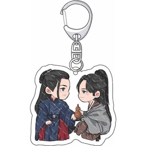 Word Of Honor Shan He Ling Keychain Cosplay Tian Ya Ke Wen Kexing Cartoon Acrylic Key Chains
