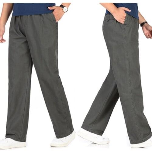 Large Size Loose Casual Pant Men Autumn Winter Plus Fertilizer XL Sportswear Trousers Pure Cotton Thickening