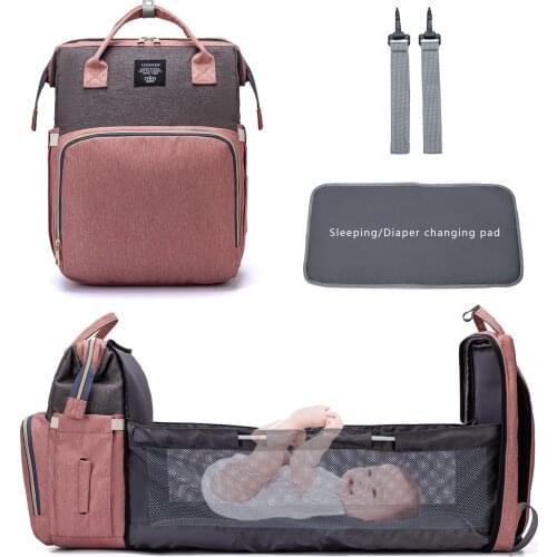 Large Capacity Travel Baby Bed Waterproof Mummy Stroller Diaper Bag Backpack Nappy Bag For Baby Maternity Bag Nursing Backpack