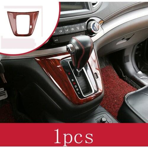 For Honda CRV 2012-2016 ABS Wood grain central console Gear shift panel trim