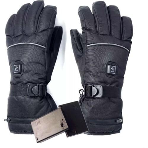 Electric Heated Gloves with Temperature Adjustment Lithium Batteries Gloves for Skiing Hiking Climbing Driving Cold Weather