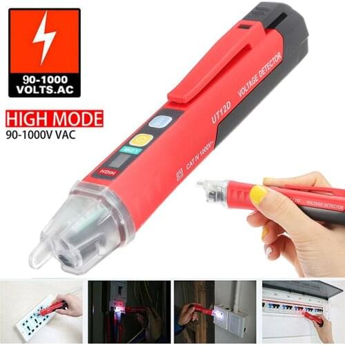 Electric Indicator 90-1000V Non-Contact AC Voltage Detector Sensor Tester Pen LED Light Voltage Test Pen