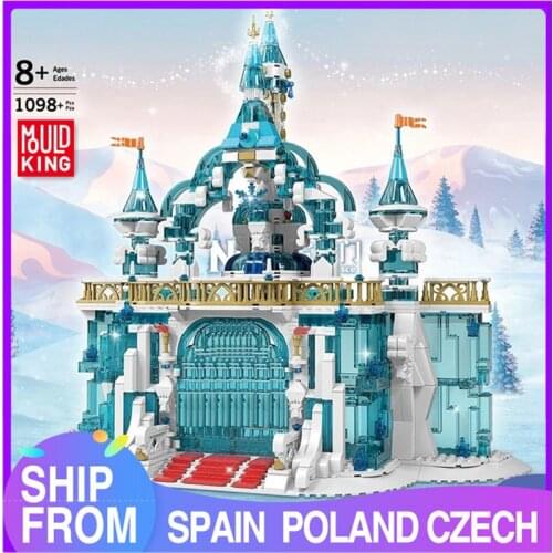 MOULD KING Building Blocks The Creative MOC Frozen Entrance Model sets Assembly Bricks Kids Educational Toys Christmas Gifts