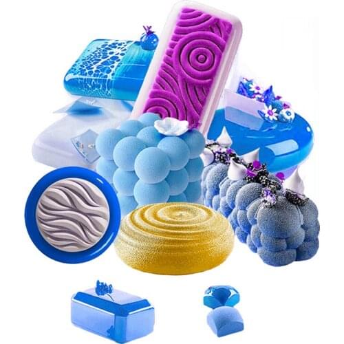 SHENHONG Heart Cake Decorating Tools 29 Types Non-Stick Silicone Mold Cloud-Shaped Mousse Baking Mould Party Kitchen Bakeware