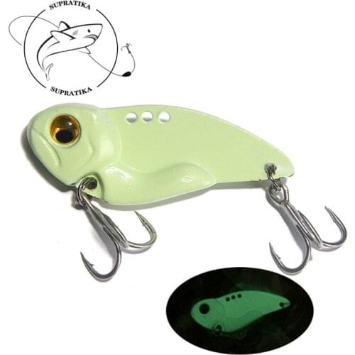 Artificial Metal Vib Red Tail Luminous Hard Bait Anti-corrosion 3D Eyes Fishing Lures 3.5cm /4.5 cm/5cm /8g/ 15g /20g