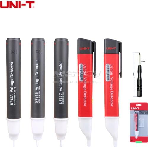 UNI-T UT12A UT12B UT12C UT13A UT13B AC Voltage Meter Detector Non-Contact Volt Pencil Beep Tip Flash Auto Power Off Vibration