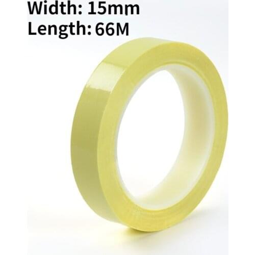 15mm Width Insulating Mylar Tape, Wrap for Transformer, Motor, Coil, Conductor 50Meters/Roll Yellow 1PCS
