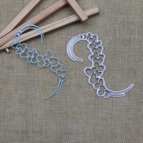 Metal Cutting Dies Heart Hook Frame Craft Stencils for Scrapbooking Decorative DIY Photo Album Card Making Mould