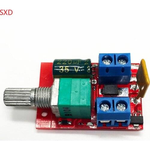 Mini DC Motor PWM Governor 3V6 12 24 35V Speed Switch Ultra Small LED Dimmer 5A