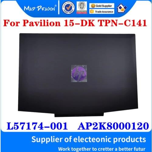 New original For HP Pavilion 15-DK TPN-C141 Laptops LCD Back TOP Cover Rear Lid Black A shell purple LOGO L57174-001 AP2K8000120