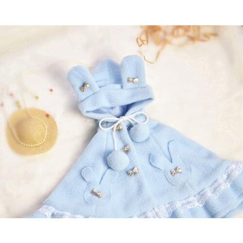 Cute Rabbit Cloak for BJD 1/4 ,1/3 Doll Clothes CWB103
