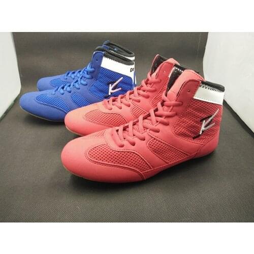 Promotional Rubber outsole breathable wrestling shoes, boxing comprehensive training shoes, martial arts shoes, fitness