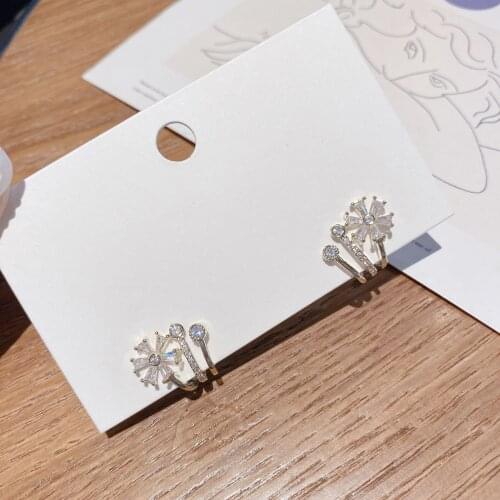 SHELA Snowflake Stud Earrings For Women Trendy Fashion Jewelry Dangle Pendientes Wholesale S925 Sterling SilverPin High Quality