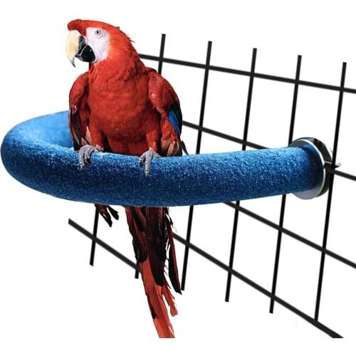 Parrot sanding stick bird toy claw grinding stick standing bar bending corner bird cage U-shaped sanding stick, 86g