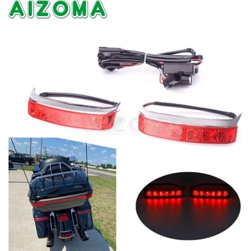 For Harley FLHR FLHT LED Turn Run Brake Light Lamp Saddlebag Luggage Tail Light Road King Street Glide CVO Limited Ultra Classic
