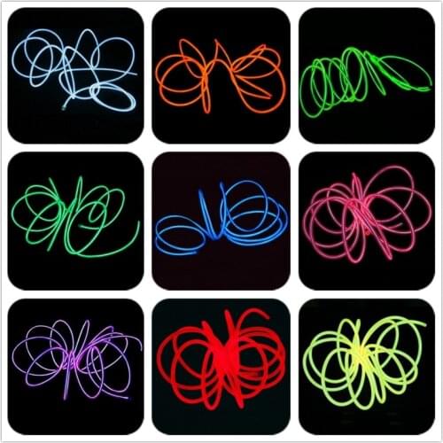 1M 3M 5M EL Wire Led Strip Lights Atmosphere Light for DIY Flexible AUTO Interior Lamp BackLight Night Light String for Bedroom