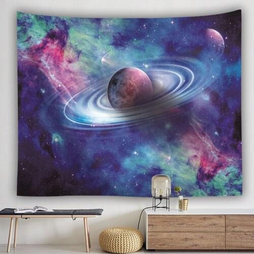 Universe planet large fabric wall tapestry psychedelic wall cloth livingroom Background cloth
