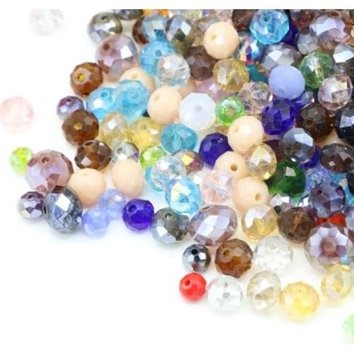 Choice AB Colors 70pcs 6x8mm Abacus Austria Crystal Bead Charm Glass Loose Spacer Beads For Diy Jewelry Making Findings B675