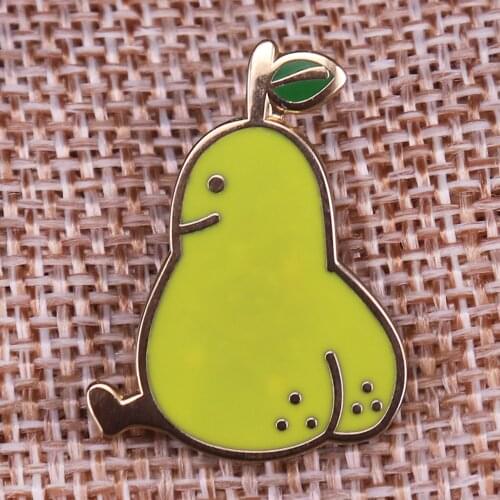 Fruity little freckles on its butt hard enamel pin