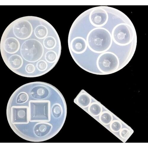 1pcs DIY Hemisphere ball Shape 3D mould Gem Silicone Epoxy Resin necklace pendant jewelry Tools accessories molds craft gifts