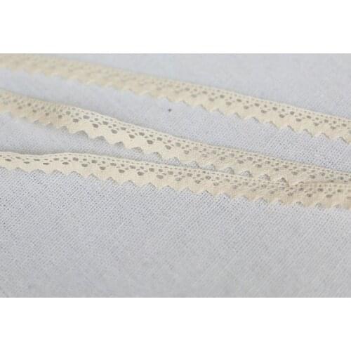 10 Meters Beige Color Beautiful Lace Accessories Cotton Sweater Side Skirt Full Cotton Curtain Sofa Diy Cotton Lace Trim Ribbon