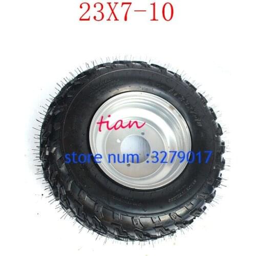 2PCS Hot Sale Good Quality GO KART KARTING ATV UTV Buggy 23X7-10 Inch Wheel Tubeless Tyre Tire