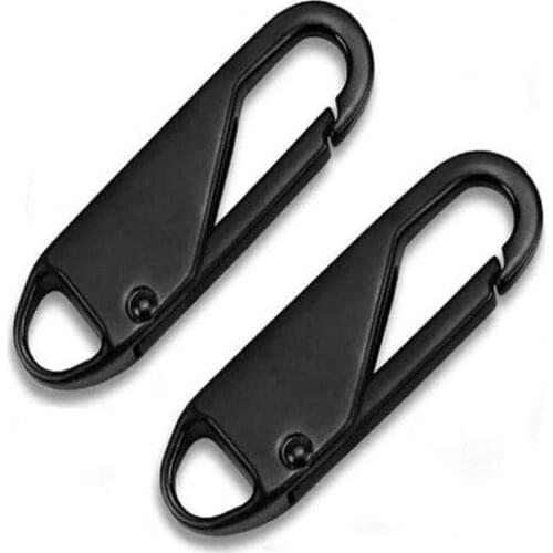 2pcs Bag Zipper Tags Zipper Repair Tool Metal Zipper Head Replacement Pull Tab Fixer Zipper Slider DIY Sewing Craft Detachable