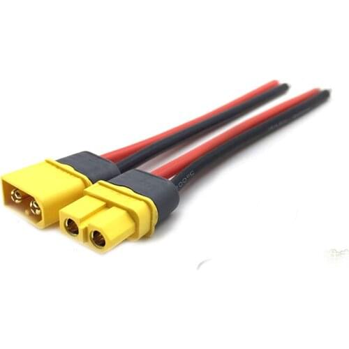 5pcs AMASS XT60 Male Female Connector Cable with 14AWG Silicon Wire for RC Lipo Battery FPV Drone ESC