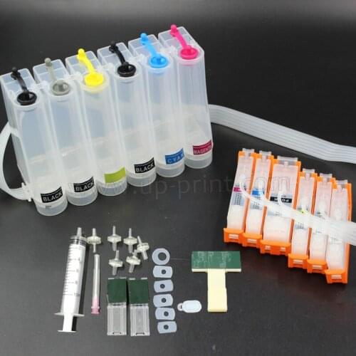 6 colors pgi-250 CLI-251 CISS ink supply system For Canon MG6320 MG7120 MG7520 IP8720 printer with auto reset Chip pgi250