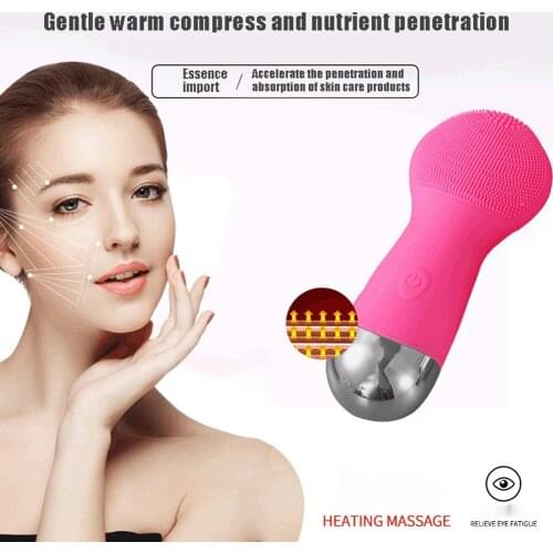 USBRechargeable electric skin deep cleansing massage silicone facial cleanser electric multifunctional cleansing brush skin care