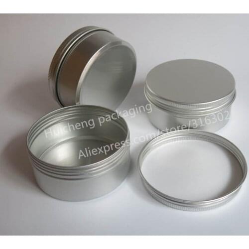50 x 150g aluminum jars 150 g aluminum case for powders gels cream use, 5 oz metal containers